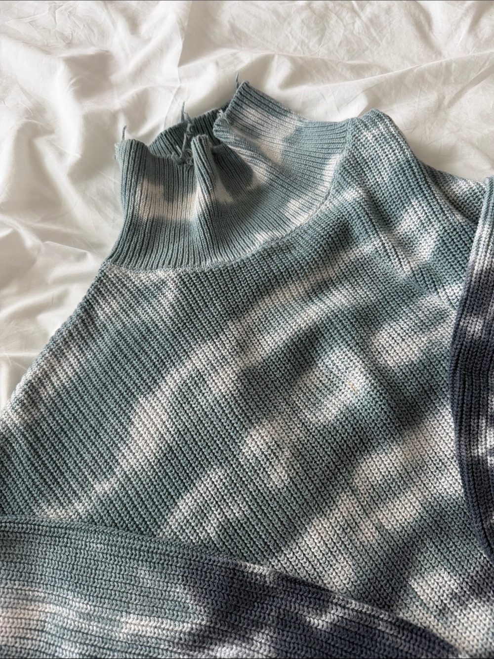 Mock Turtleneck cotton  Knit Sweater